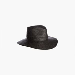Eric Javits Bayou Fedora Black Squishee Packable Sun Hat